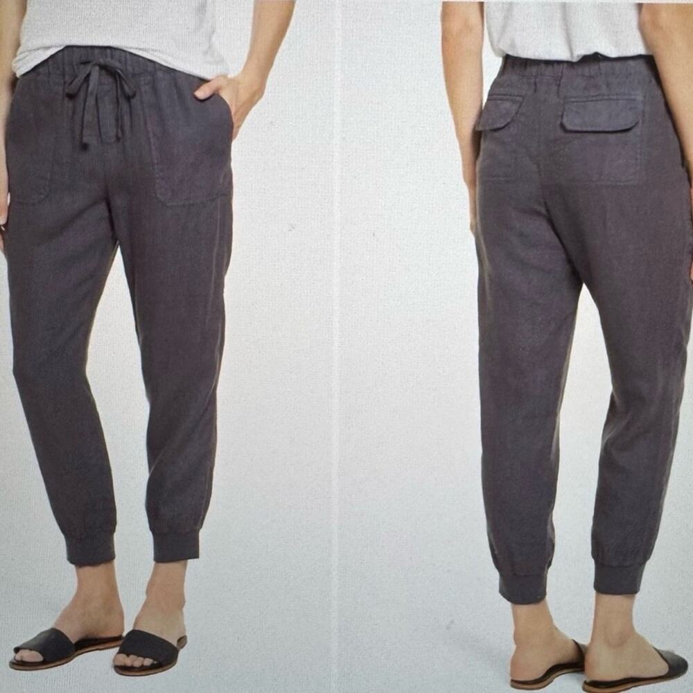 Caslon Slate Gray Drawstring Cuffed Joggers
